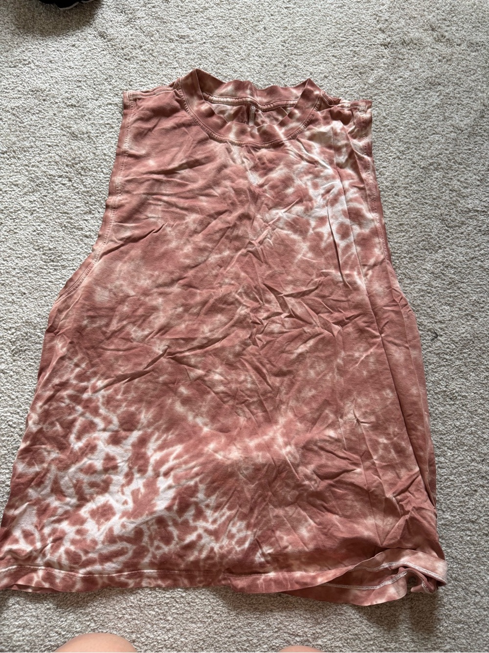 lululemon athletica Pink Tie-Dye Muscle Tank